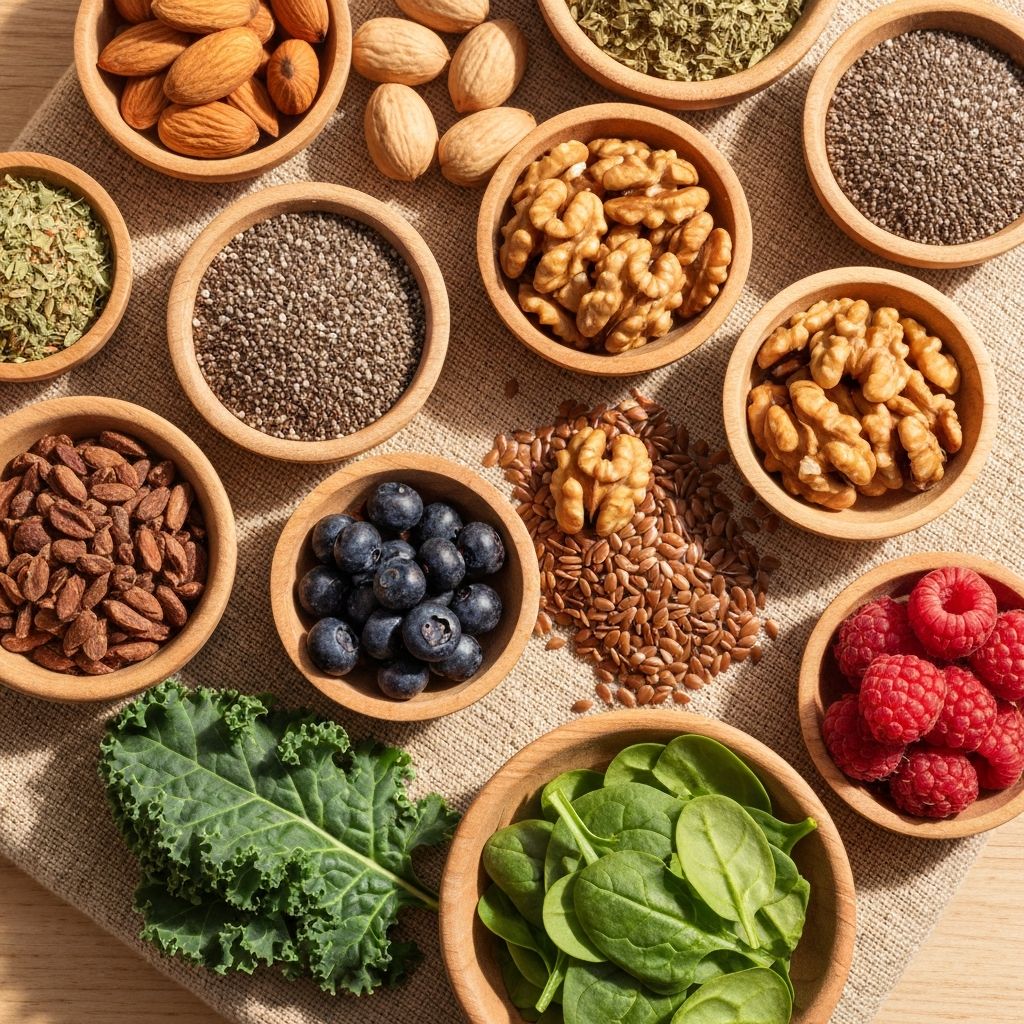 Verschiedene natürliche Nahrungsergänzungsmittel